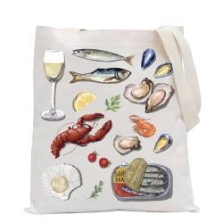 POFULL Meeresfrüchte-Set, Meeresfrüchte-Set, Mahlzeitgeschenk, Meeresfrüchte-Liebhaber, Tragetasche, Sardinen-Geschenk, Fisch-Hummer von POFULL