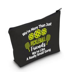 POFULL Pickleball Player Paddleball Gift We're More Than Just Pickleball Friends Kosmetiktasche für Pickleball-Liebhaber, Schwarze Pickleball Friends Tasche von POFULL