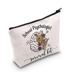 POFULL Schule Psychologe Geschenk Psych Geschenk Schule Psychologen Survival Kit Kosmetiktasche Psych Therapeut Wertschätzung Geschenke, Schultasche für Psychologen von POFULL