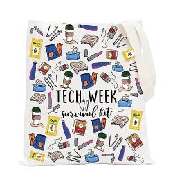 POFULL Theatre Tech Week Gift Tech Week Survival Kit Reise Make-up Kosmetiktaschen Theaterliebhaber Geschenk, Tech Week Tragetasche von POFULL