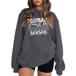 POIUIYQA Hoodie Damen, Damen Sweatshirt Pullover Schmetterling Drucken Rundhals Pulli Herbst Winter Frauen Locker Casual Oberteil Tops Teenager Mädchen Sweatjacke Ohne Kapuze Bluse Tops von POIUIYQA