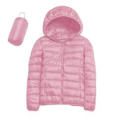 POIUIYQA Leichte Daunenjacke Damen Puffer Jacke Leichter Daunenmantel Lightweight Steppjacke Damen Leicht Packable Down Jacket Women Federleichte Daunenjacke Frauen Dünne Jacke Daunen von POIUIYQA