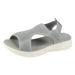 POIUIYQA Sommer Waschbare Slingback Orthopädische Slide Sport Sandalen, Orthopädische Slide Sport Sandalen, Super Bequeme Sport Strick Sandalen, Mesh Weiche Sohle Casual Damenschuhe von POIUIYQA