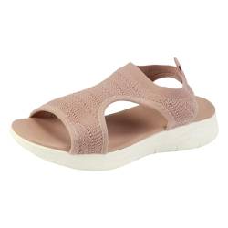 POIUIYQA Sommer Waschbare Slingback Orthopädische Slide Sport Sandalen, Orthopädische Slide Sport Sandalen, Super Bequeme Sport Strick Sandalen, Mesh Weiche Sohle Casual Damenschuhe von POIUIYQA