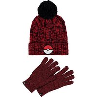 POKÉMON Baskenmütze Pokémon - Men's Giftset (Beanie & Knitted Gloves) Multicolor Neu Top von POKÉMON