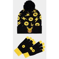 POKÉMON Plüschmütze Pokémon - Men's Giftset (Beanie & Knitted Gloves) von POKÉMON