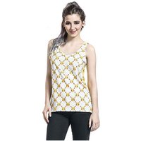 POKÉMON Tanktop Pikachu Tank T-Shirt Damen Sommer Top XS S M L XL WEISS - GELB von POKÉMON