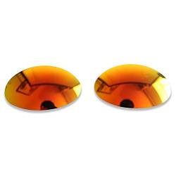 PolarLens Polarisierte Ersatzgläser für Oakley Eye Jacket – kompatibel mit Oakley Eye Jacket Sonnenbrille Gr. Einheitsgröße, feuerrot von POLARLENS