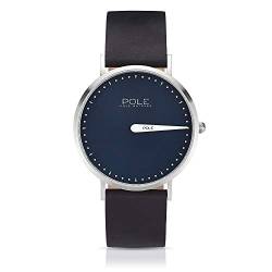 POLE Watches - Herren-Quarz-Analog-Einzeigeruhr mit Lederarmband (Aqua) von POLE