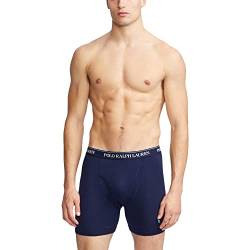 POLO RALPH LAUREN Herren Classic Fit w/Wicking 3er-Pack Boxershorts, Cruise Navy/Classic Kelly/Cruise Navy Aopp/Sutton Blue, Small von POLO RALPH LAUREN