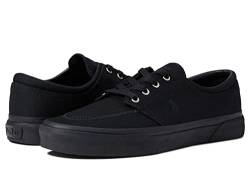 POLO RALPH LAUREN Herren Faxon Low Sneaker, Schwarz/Schwarz, 39.5 EU von POLO RALPH LAUREN