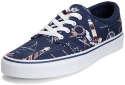 POLO RALPH LAUREN Herren Keaton Schnürlose Sneaker, Auf dem Tack, 42.5 EU von POLO RALPH LAUREN