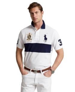 POLO RALPH LAUREN Herren-Poloshirt mit klassischer Passform, Big Pony-Logo, Mesh, french navy, XX-Large von POLO RALPH LAUREN