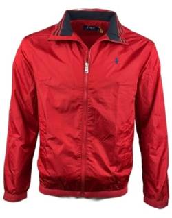 POLO RALPH LAUREN Wasserabweisende Jacke, Rot/Ausflug, einfarbig (Getaway Solids), Large von POLO RALPH LAUREN