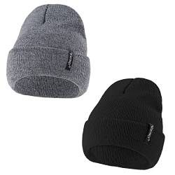 PONCEAU Mütze Baby Beanie Kleinkind Kind Weiche Wintermützen Strickmütze Jungen Mädchen Warme Wintermütze Neugeborene S (0-3 Jahre) von PONCEAU