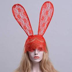 PONNYC Neue Sommer-Art-Mädchen schnüren sich Katze-Ohr-Stirnband Hairband Prinzessin Hair Accessories Headwear reizvolles nettes Haarband (Farbe : rot) von PONNYC