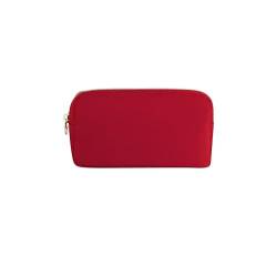 PONYDINO Benutzerdefinierte Make-up-Tasche (4 klassische Farben), Rot/Ausflug, einfarbig (Getaway Solids), Small von PONYDINO