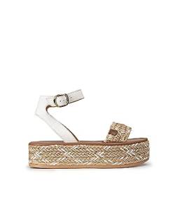 POPA Damen Menorquina Plattform Albir Chiara Weiß Sandalen, 35 EU von POPA