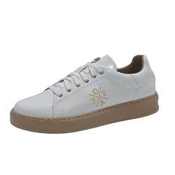 POPA Damen Vicort Antik Weiß Sneaker, 39 EU von POPA