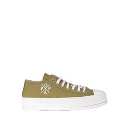 POPA Unisex Hausschuhe Marke Modell Menorquina 4p Shirin Canvas Khaki Sneaker, kaki, 38 EU von POPA