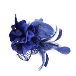 POPETPOP 1Stk Blumenhaarspangen für Frauen Mützen und Hüte für Damen Braut Fascinator Haarspange Haarklammer Haarspange für Damen Mädchen Haarnadel Feder Brosche Hochzeitskleid Fräulein von POPETPOP