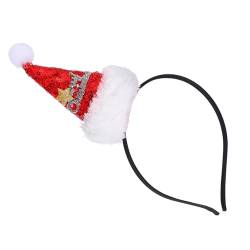 POPETPOP 1stk Kopfbedeckung Weihnachtsstirnband Für Frauen Kopfschmuck Für Weihnachtsmützen Weihnachtskopfschmuck Für Mädchen Weihnachtshaarband Fräulein Plastik Kleiner Hut Weihnachten von POPETPOP