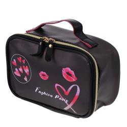 POPETPOP 3 STK Make-up-kulturbeutel Künstler-Kosmetiktasche Waschbeutel Tragbare Kulturtasche Make-up Mit Reißverschluss Makeup Bürsten Urlaub Polyester Tasche Für Make-up-Pinsel Drucken von POPETPOP