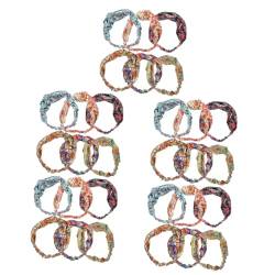 POPETPOP 30 Stk Yoga-Stirnband Haarturbane für Frauen Stirnbänder Haarband Haargummi florale Haarbänder elastisches Fitness-Stirnband Drucken Kopfbedeckung Haarschmuck Schal Fräulein Stoff von POPETPOP