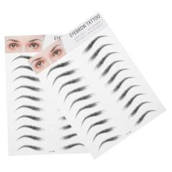 POPETPOP 4 3D-Aufkleber für Augenbrauen natürlicher Augenbrauenformer Make-up-Augenbrauen-Tätowierung brow tool augenbrauen extension Augenbrauenformungsset Damenanzüge bilden 4d von POPETPOP