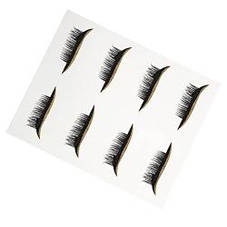 POPETPOP 4 Paare Falsche Wimpern Augen Make-up Aufkleber Augenlid-make-up-aufkleber Aufkleber Für Männer Eyeliner-klebeband Bunte Augenlidbänder Blitz Plastik Tattoo-aufkleber Mann von POPETPOP