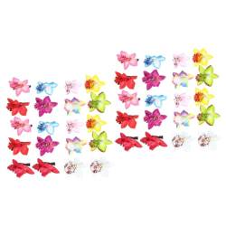 POPETPOP 40 Stk Kopfschmuck Aus Künstlichen Blumen Haarspangen Mit Künstlichen Blumen Blumenhaarspange Für Mädchen Haarspangen Mit Blumen Sommer Haarspange Hibiskus Braut Eisen Strand von POPETPOP