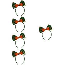 POPETPOP 5 Stück Stirnband Shamrock Head Bopper St Patrick'S Day Zubehör Patrick'S Day Feier Kopfschmuck Mädchen Stirnband Festival Party Dekor Fliege Haar Orange Satin Miss von POPETPOP