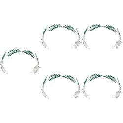 POPETPOP 5st Blatt-kristall-stirnband Renaissance-accessoires Grüne Kontaktlinsen Für Die Augen Juwelenbesetzte Stirnbänder Für Damen Grünes Stirnband Braut Schmuck Legierung Hochzeit von POPETPOP