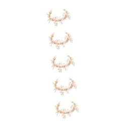 POPETPOP 5st Stirnband Aus Kunstperlen Diademe Für Mädchen Prinzessin Tiara Stirnbänder Mädchen Strass-stirnbänder Perlenstirnbänder Süße Stirnbänder Perlenblume Ziemlich Damen Zubehör von POPETPOP