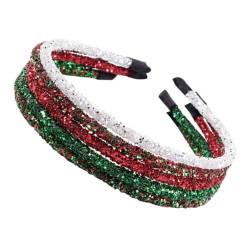 POPETPOP 5st Weihnachten-glitter-stirnband Weihnachtsdeko Haar Plastik Damen von POPETPOP