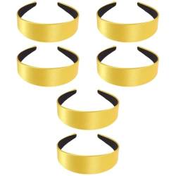 POPETPOP 6 Stk Kopftücher Wickeln Für Frauen Satin-stirnbänder Haargummis Für Frauen Haarschmuck Einfarbiges Stirnband Elegantes Stirnband Haarreifen Haarband Schal Breitseite Damen von POPETPOP