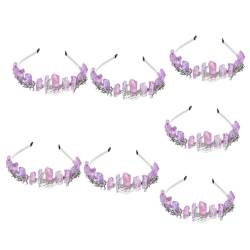 POPETPOP 7 natürliche Kristallkrone Brautband damen stirnbänder hair accessories for girls mädels geschenke Make-up-Stirnbänder Hochzeitsdekoration Kopfbedeckung für Kopfschmuck von POPETPOP