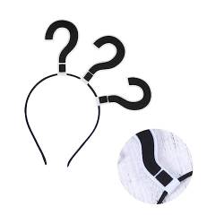 POPETPOP Fragezeichen-haarreifen Fragezeichen-headbopper Haarschmuck Für Frauen Hochzeit Weihnachts-headbopper Fragezeichen-hut Kopfbedeckung Mit Fragezeichen Fräulein Halloween Hut Kopf von POPETPOP