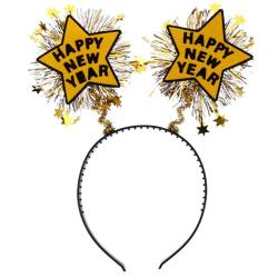 POPETPOP Frohes Neues Stirnband Silvester-party-tiara Stirnband Für Silvester Requisiten Für Die Neujahrsparty Bopper-stirnband Mädchen-stirnband 2023 Fräulein Geschenk Cosplay Plastik von POPETPOP