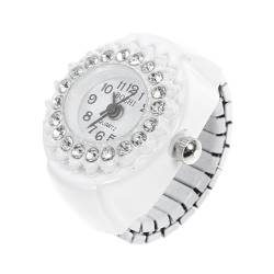 POPETPOP Geschenke Für Männer Männer Geschenke Ringuhr 1 Stücke Strass Dekorativen Uhr Ring Entworfen Modeschmuck Ring Schicke Uhr Geschenk von POPETPOP