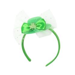 POPETPOP Grünes Zylinder-Stirnband st. Patricks Kleeblatt-Stirnband das Geschenk Kleider st. Patrick's Day Haarschmuck einzigartiger st. Patrick's Day Kopfschmuck Charme Hut Irland Yingschi von POPETPOP