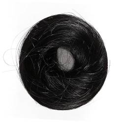 POPETPOP Haarknoten Verlängerung Dutt Haargummi Scrunchie Haarverlängerung Frauen Haarknoten Kugelkopf Echtes Haar von POPETPOP