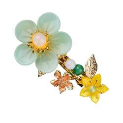 POPETPOP Haarnadel Haarspangen Für Frauen Frühling Haarspangen Vintage Haarspangen Mit Blumen Diademe Für Mädchen Antike Blumen Haarspangen Fräulein Blumenkopfschmuck Metall Achat von POPETPOP