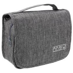 POPETPOP Haken Kulturbeutel Make-up-Organizer-Tasche Kosmetische Organisationstasche Kompakter Toilettenartikel-Organizer Mehrzweck-Kosmetiktasche Kationisches Tuch Badetasche Kind Falten von POPETPOP