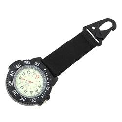 POPETPOP Wanderrucksäcke Sportuhr -Clip-Uhr Multifunktions- -Uhrenclip Rucksack-Taschenuhr Nylon-Taschenuhr -Uhr für Außenbereich Digitaluhr von POPETPOP