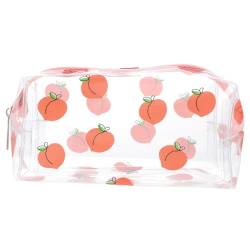 transparente Kosmetiktasche Waschtasche Kosmetiktasche Portable wäsche Sack Clear Cosmetic Bag waschsäckchen Kosmetiktaschen Makeup Tasche wasserdicht Wäschesack Mäppchen Frau PVC von POPETPOP