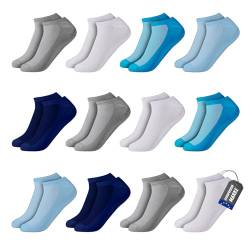 POPYS 12 Paar Sneaker socken junngen - Sneaker socken mädchen - Socken mädchen - Socken junngen (DE/NL/SE/PL, Numerisch, 22, 26, Regular, Mehrfarbig Normal) von POPYS