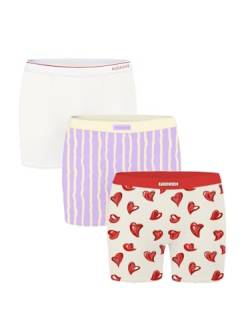 POSESHE Women's Boxer Briefs 6" Inseam, Ultra-Soft Micromodal Boyshorts Underwear, Bee Mixed Color - 6 Inseam - 3 Pack,4X von POSESHE