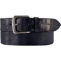 POST & CO Herren Gürtel blau Leder von POST & CO