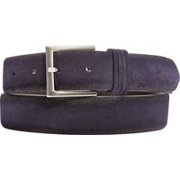 POST & CO Herren Velour-Gürtel blau Veloursleder von POST & CO